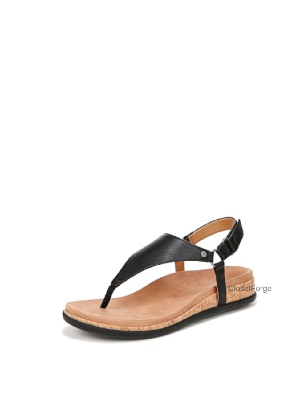 Women's Strappy Flat Sandals with Concealed Orthotic Insole Comfort Support